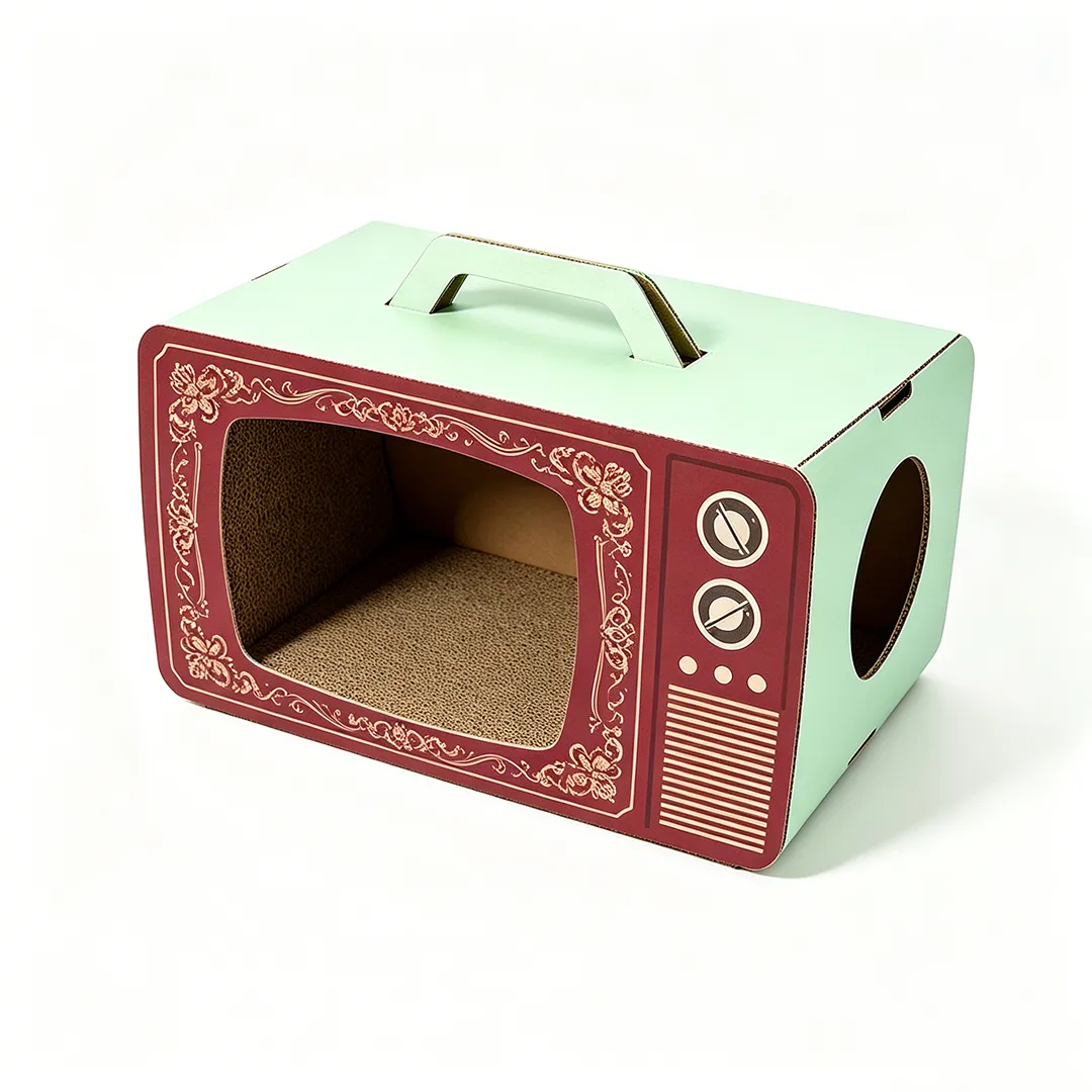 Wholesale Custom Retro TV Shaped Cat Bed WW-0029 3