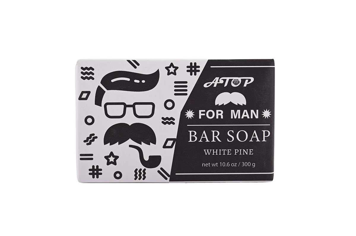 White Pine Bar Soap for Men - 300g Moisturizing & Deep Cleansing Men's Soap with Fresh Woody Forest Fragrance 2