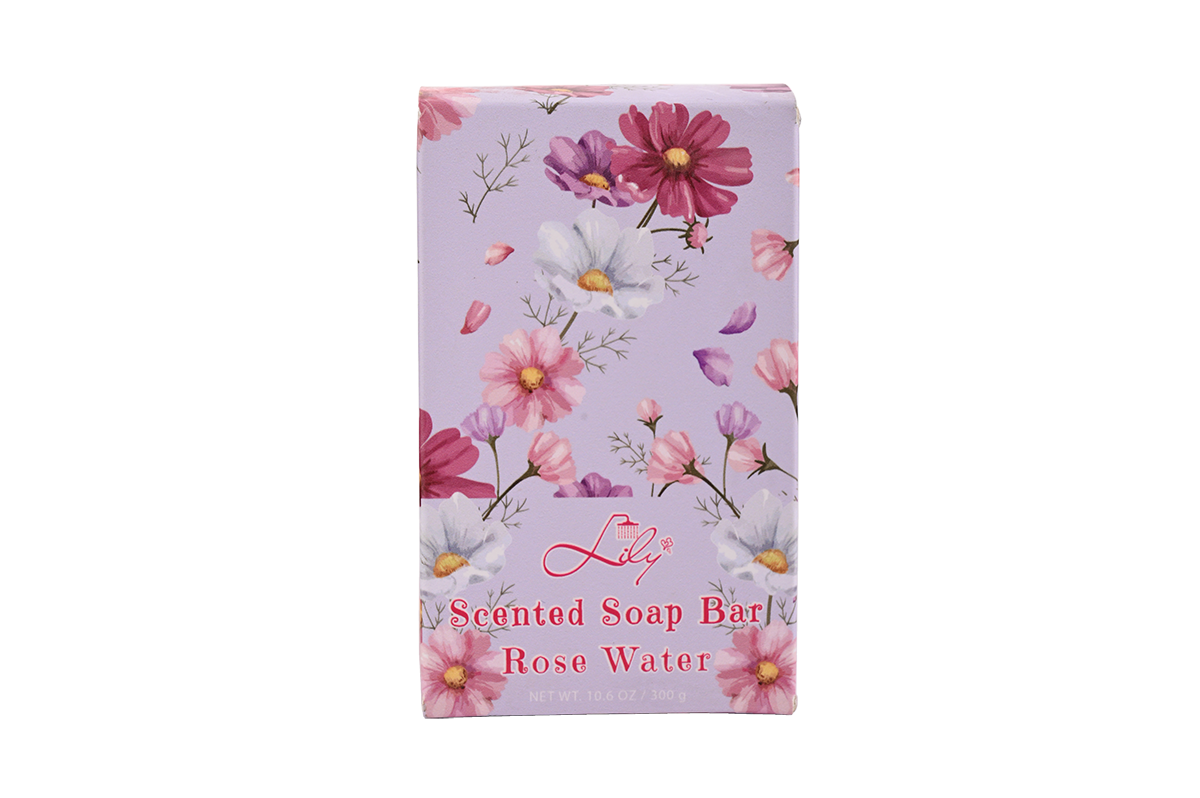 300g Rose Water Scented Soap Bar - Moisturizing Floral Bath Soap for Soft, Smooth & Refreshed Skin 1
