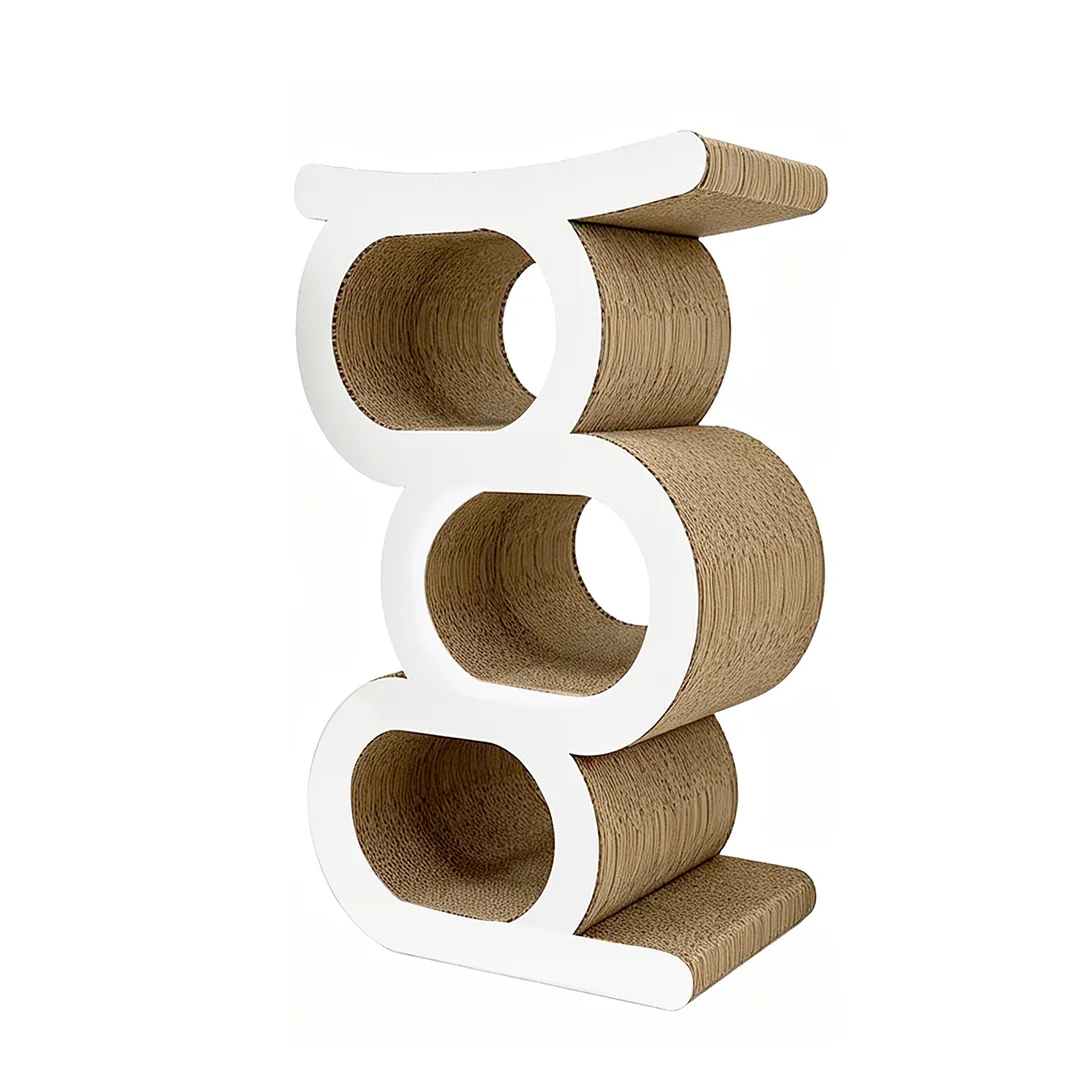 High quality custom three layer serial tunnel integrated cat scratch board PJ-0012