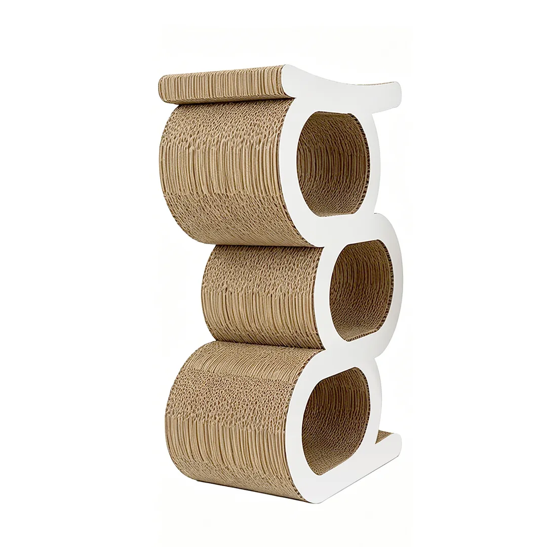 High quality custom three layer serial tunnel integrated cat scratch board PJ-0012 2