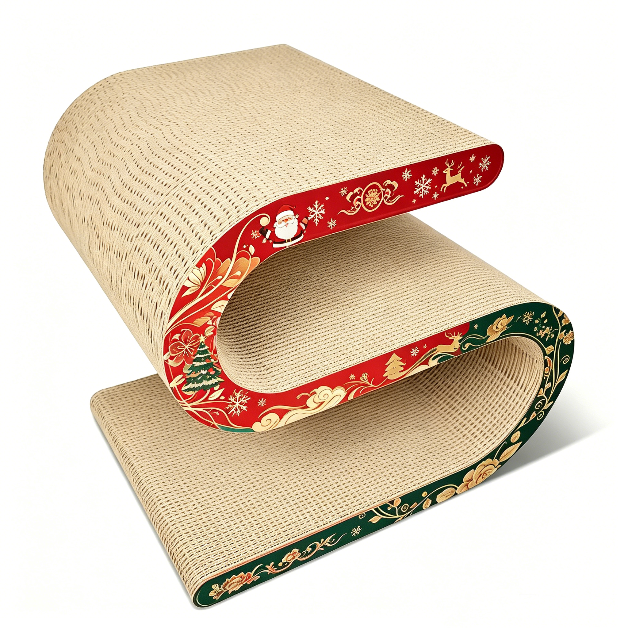 Product Title High Quality Customized National Tide S-shaped Ruyi Cat Scratch Board PJ-0016 3