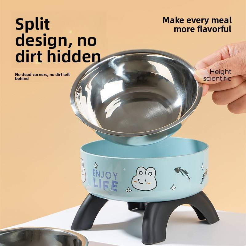 ROADREIGN - De Konijnenkom - Een verhoogde, konijnvormige eettafel die de maaltijd schattig en nekvriendelijk maakt. 7