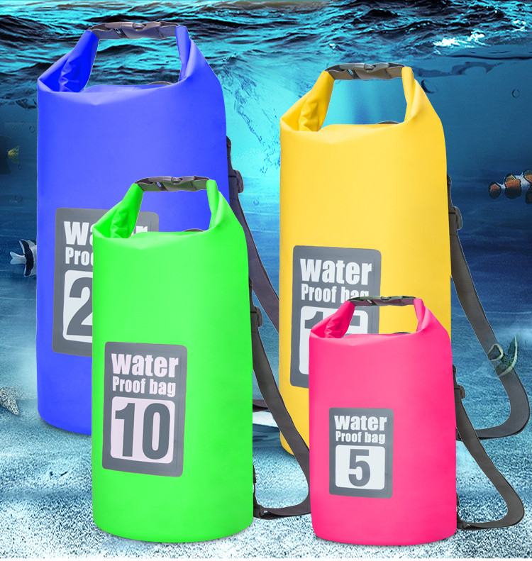Wholesaler Custom Logo PVC Tarpaulin Outdoor Travel Active Sport Roll Top Waterproof Dry Bag Backpack 2