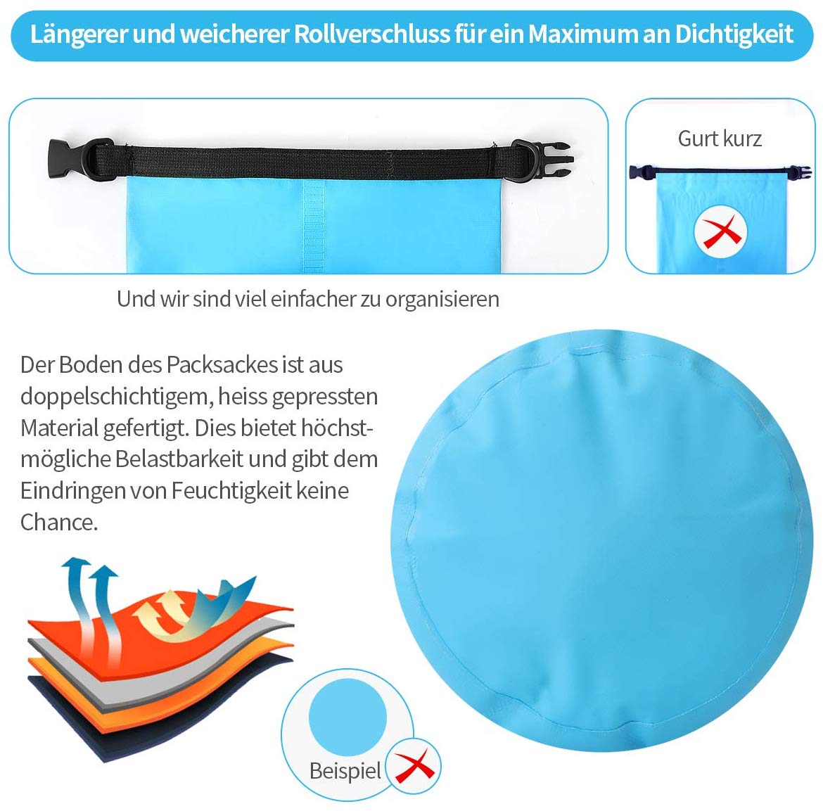 Outdoor Travel Sport Hiking Ocean Pack Water Proof Pvc Ocean Pack 10L Storage Floating Dry Bag Backpack Waterproof Dry Bag 6