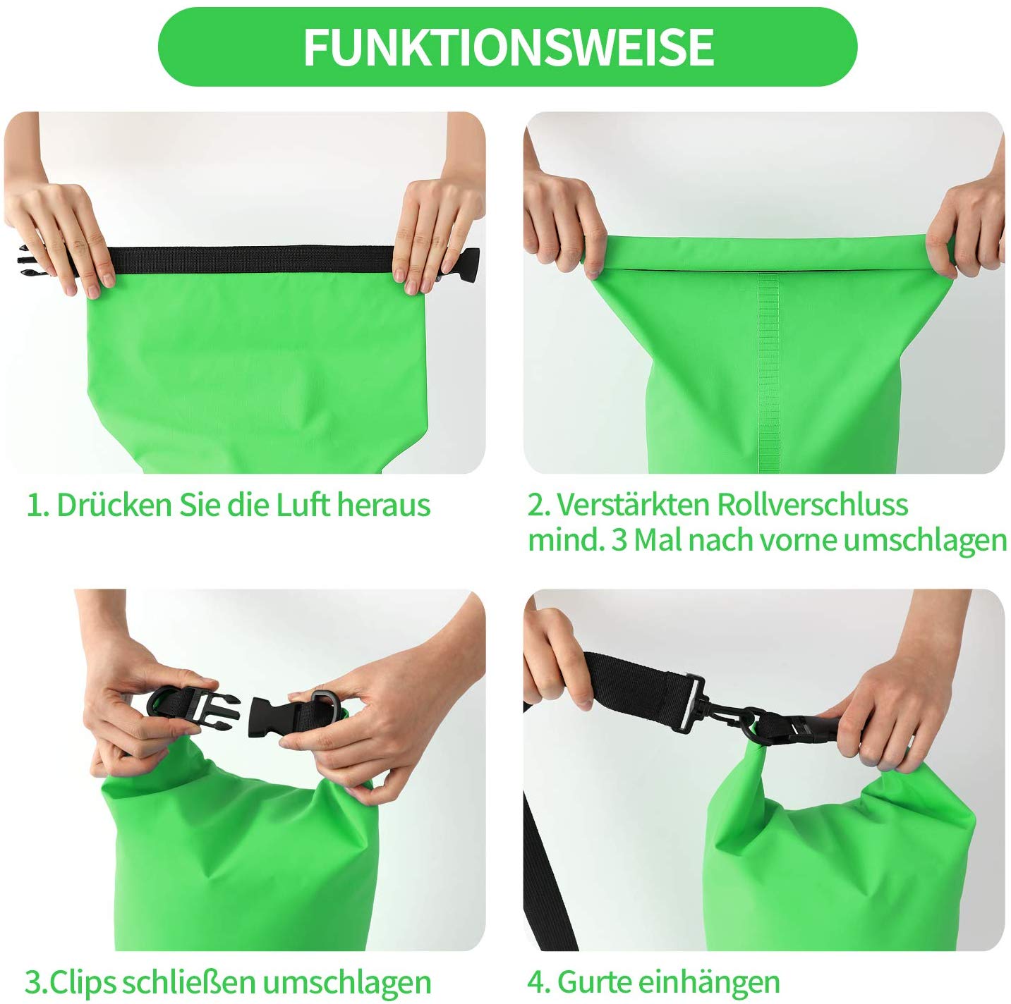 OEM custom print logo 2L 5L 10L 15L 20L hiking swim 500d pvc tarpaulin water proof ocean pack drybag waterproof dry bag 6