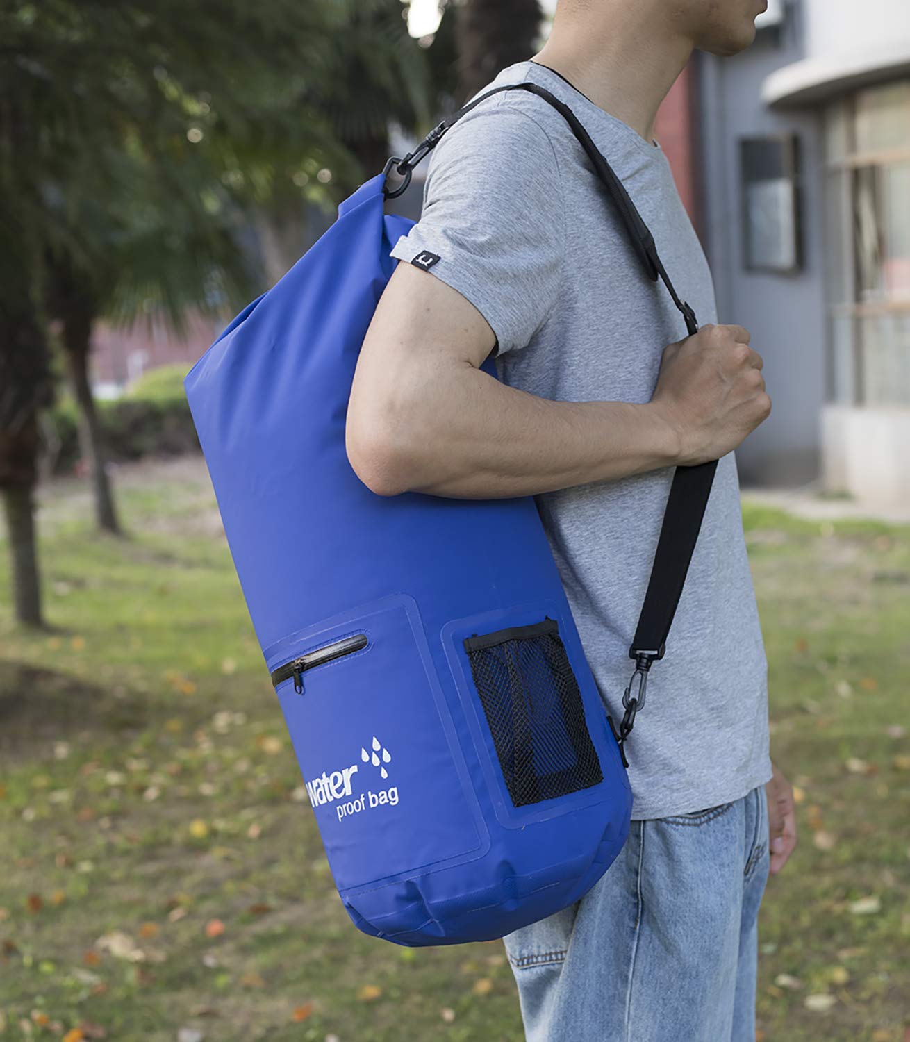 OEM Multi Purpose Swimming Diving Rafting Hiking PVC Waterproof Outdoor Sport Dry Bag Sling Backpack 2