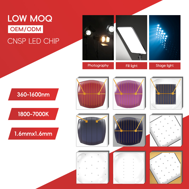 LED-Außenbeleuchtung, LED-Autoscheinwerfer, LED-Bühnenbeleuchtung, 3 W, CSP CNSP 1616 SMD-LED-Chips, Reinweiß, 1000 mA, 6500 K 2