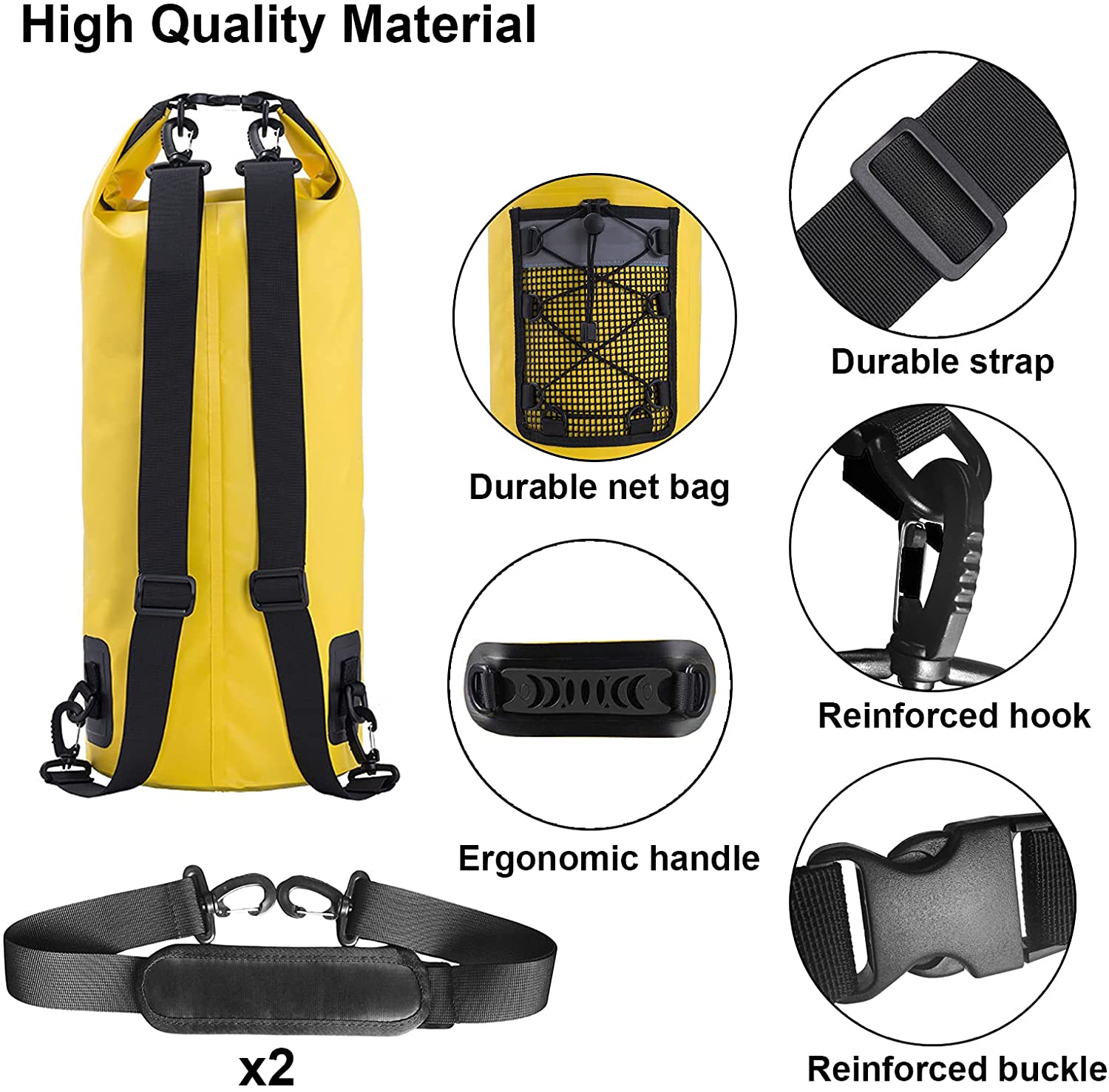 All Purpose  Backpack Floating  Backpack with Waterproof Phone Case Water Sports Fishing Boating   Waterproof dry bags 3