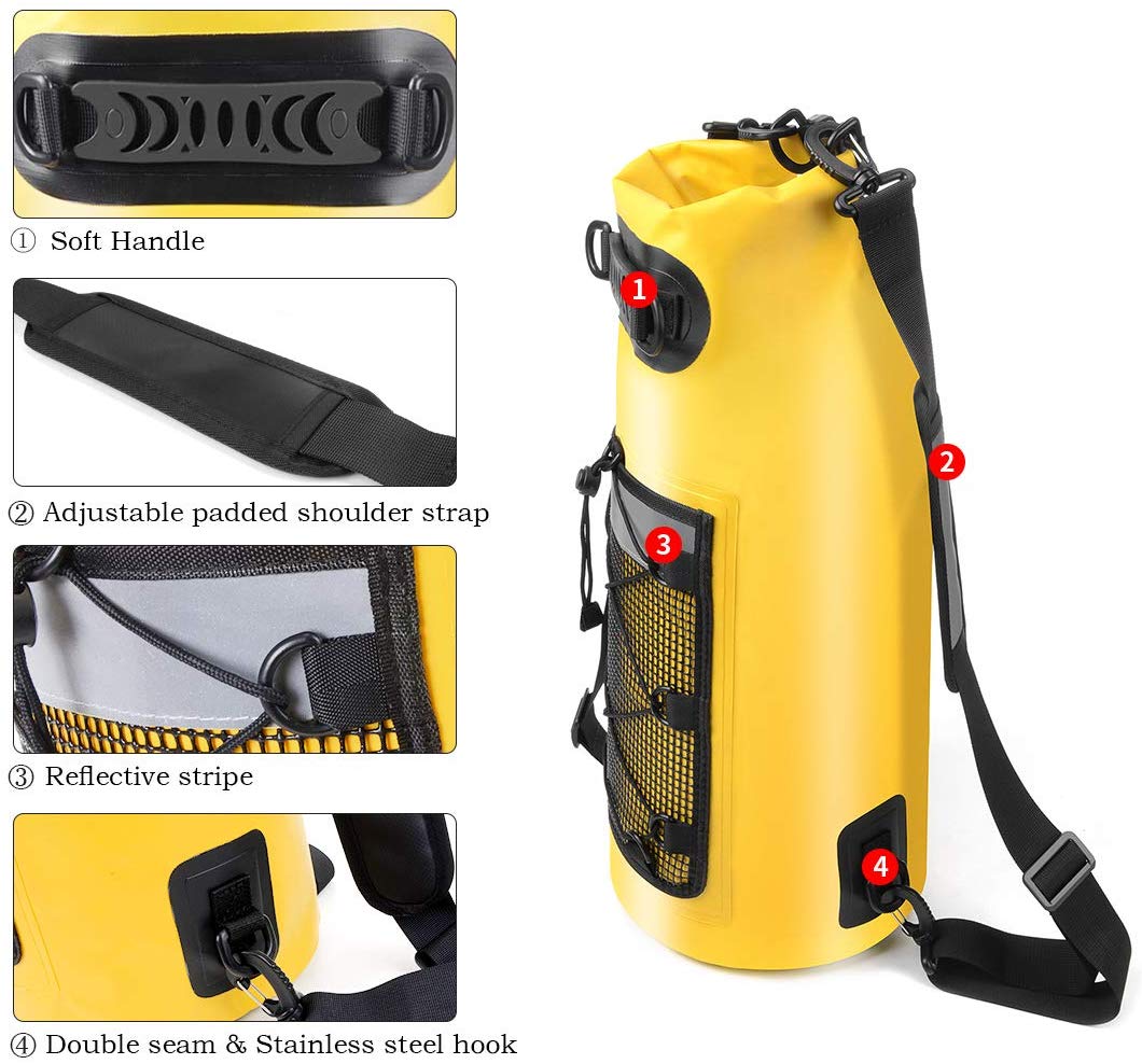 Roll Top  Diving  PVC Rafting Sports Kayaking Travel 10L 20L TO 150L  Dry Bag Waterproof Backpack 8
