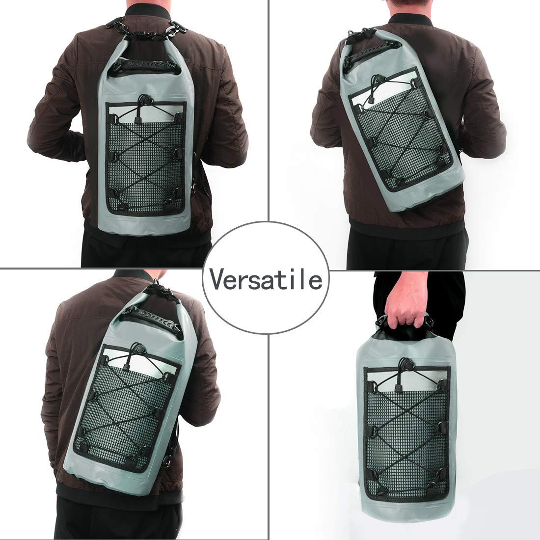 OEM custom print logo 2L 5L 10L 15L 20L TO 150L hiking swim 500d pvc tarpaulin water proof ocean pack drybag waterproof dry bag 6