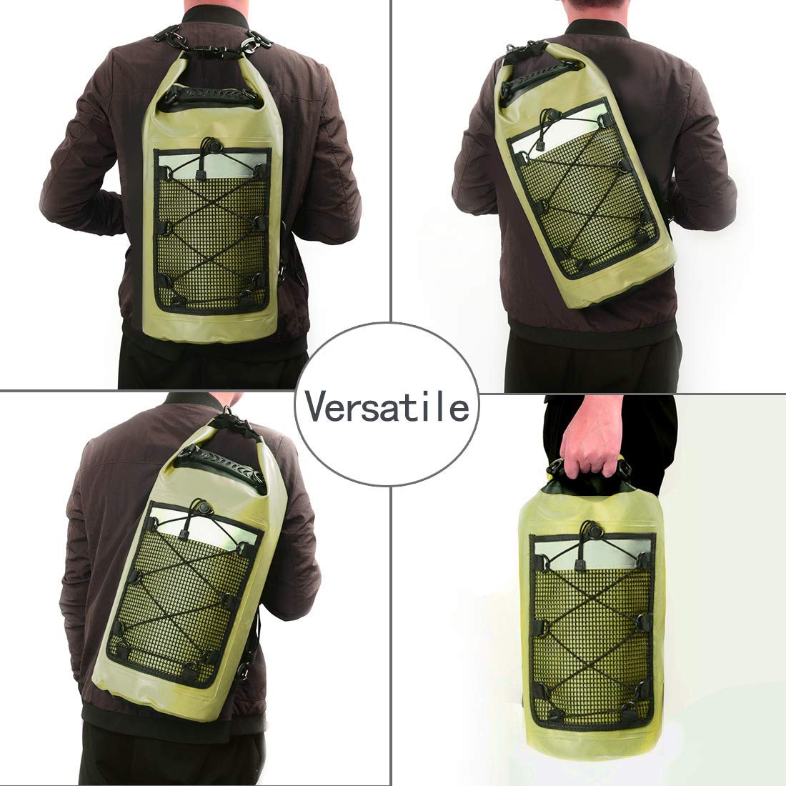 OEM custom print logo 2L 5L 10L 15L 20L TO 150L hiking swim 500d pvc tarpaulin water proof ocean pack drybag waterproof dry bag 5