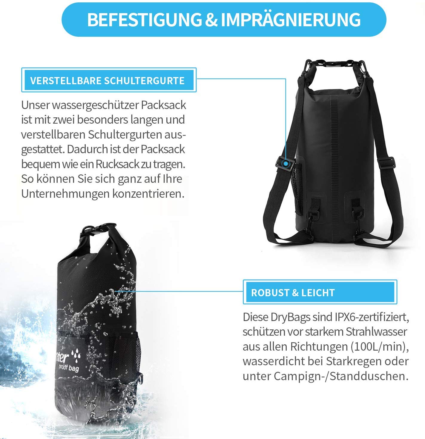 Custom Eco PVC Nylon TPU Surfing Floating Motorcycle Kayaking Boating Hiking Camping Backpack Roll Top Dry Waterproof Bag 4