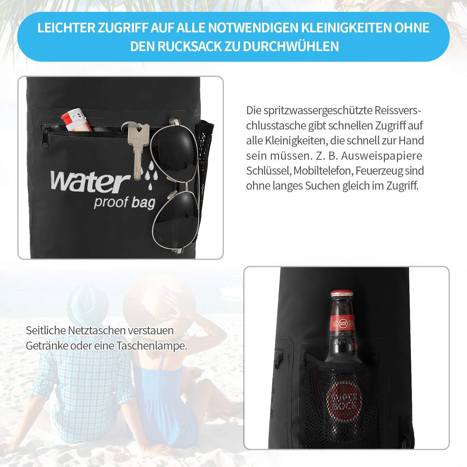 Custom Eco PVC Nylon TPU Surfing Floating Motorcycle Kayaking Boating Hiking Camping Backpack Roll Top Dry Waterproof Bag 5