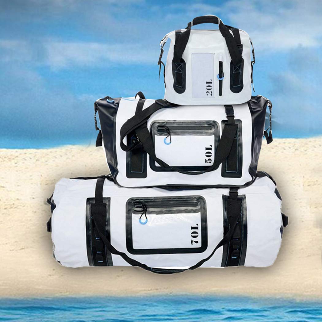 Custom Logo 500D PVC Tarpaulin Waterproof Duffel  Dry Bag Camping Outdoor Sport Travel Bag Backpack Duffel  Travel Duffel  Bag 2
