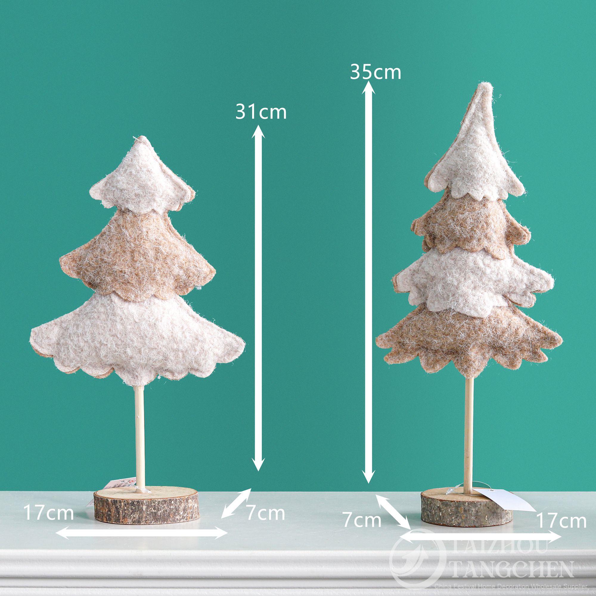 Weiche Filz-Mini-Gnome ohne Gesicht, neutrale beige-braune Winter-Tisch- und Regaldekoration für Zuhause, Weihnachtsfeiern 7
