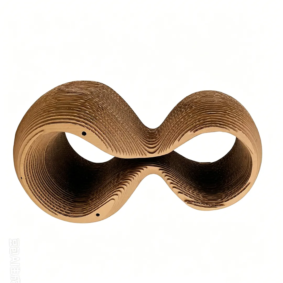 Wholesale Custom ZB-0158 Figure-Eight Double-Ring Cat Scratching Tunnel 1