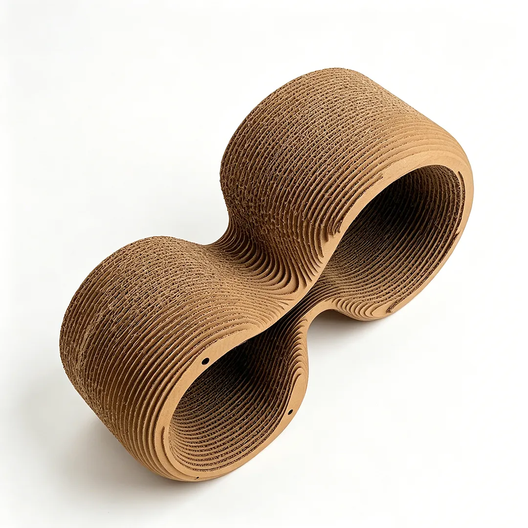 Wholesale Custom ZB-0158 Figure-Eight Double-Ring Cat Scratching Tunnel 2