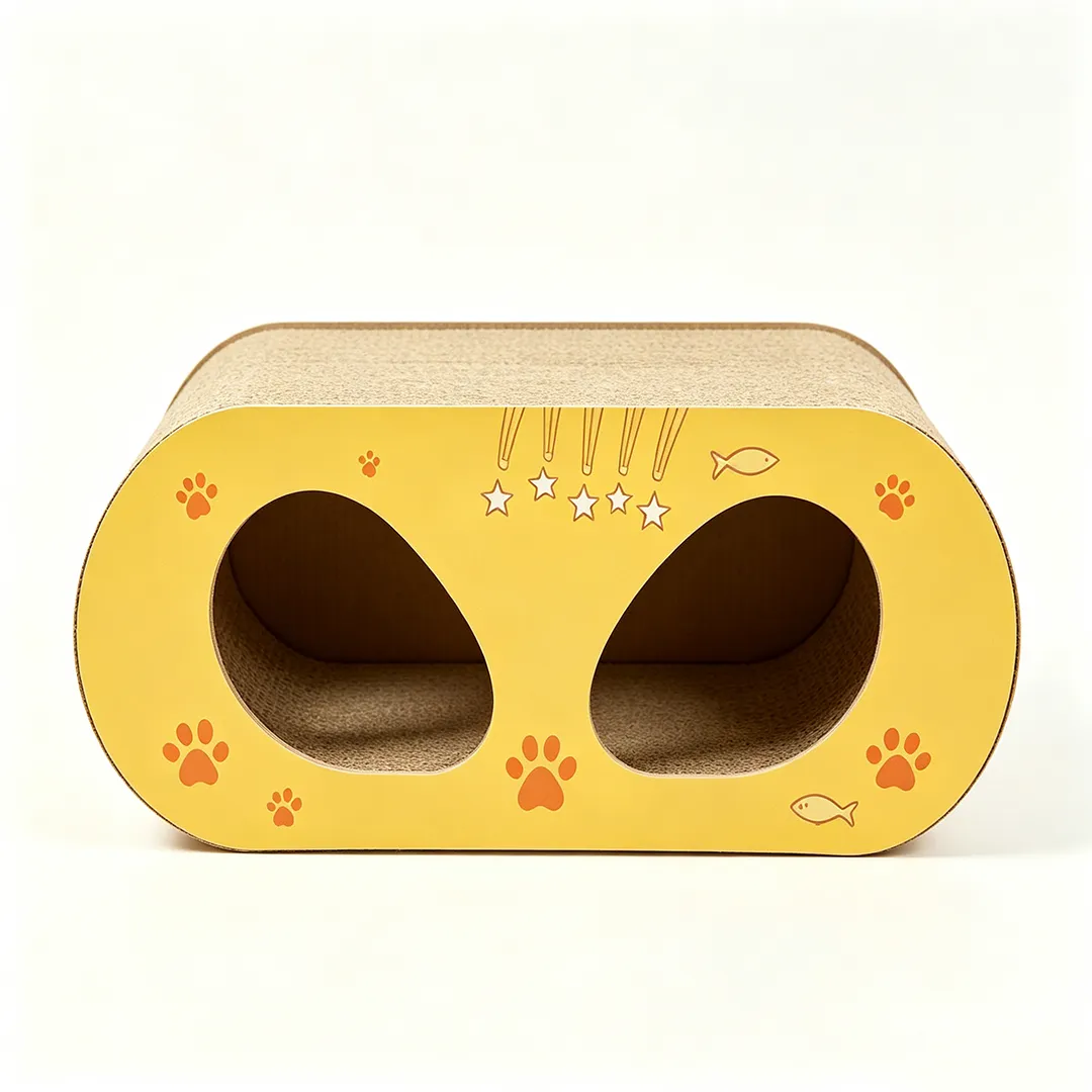Hot Sale Custom Double Tunnel Cat Rest House ZB-0157 1