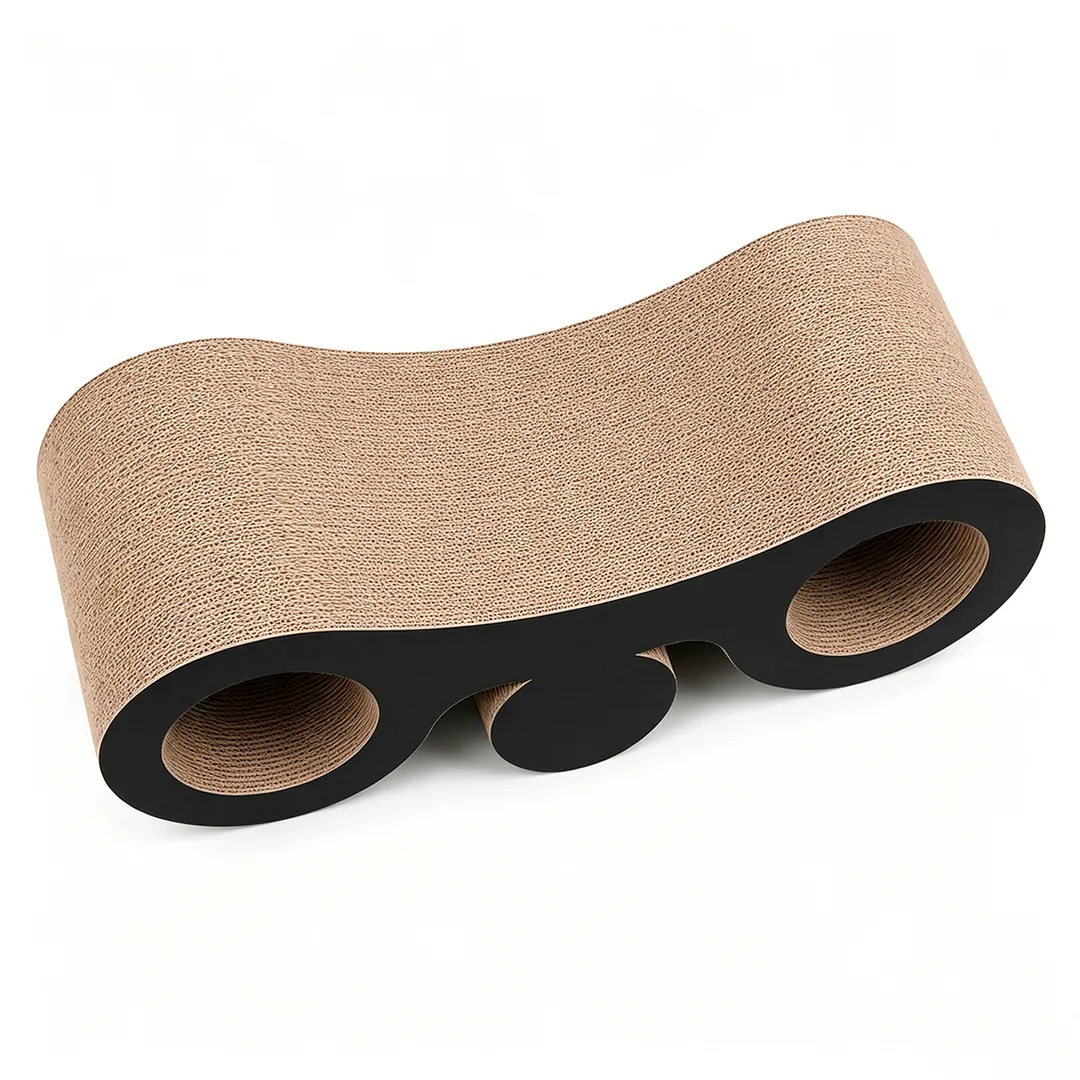High quality custom telescope shape double barrel cat scratch plate ZB-0160 2