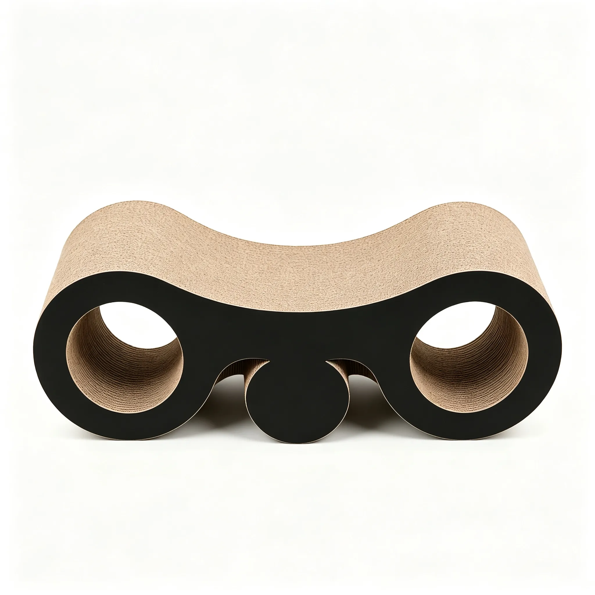 High quality custom telescope shape double barrel cat scratch plate ZB-0160 1