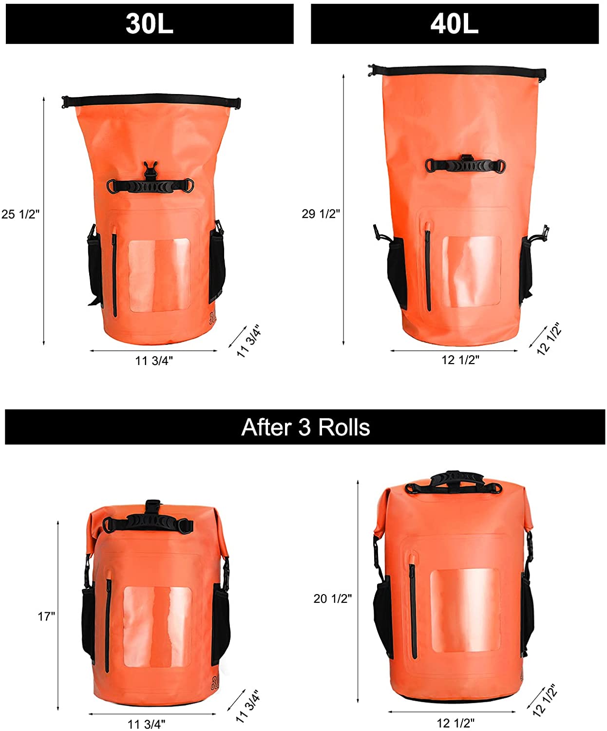 Waterproof Phone Tote Outdoor Beach Backpack Waterproof Pvc Dry Backpack 6