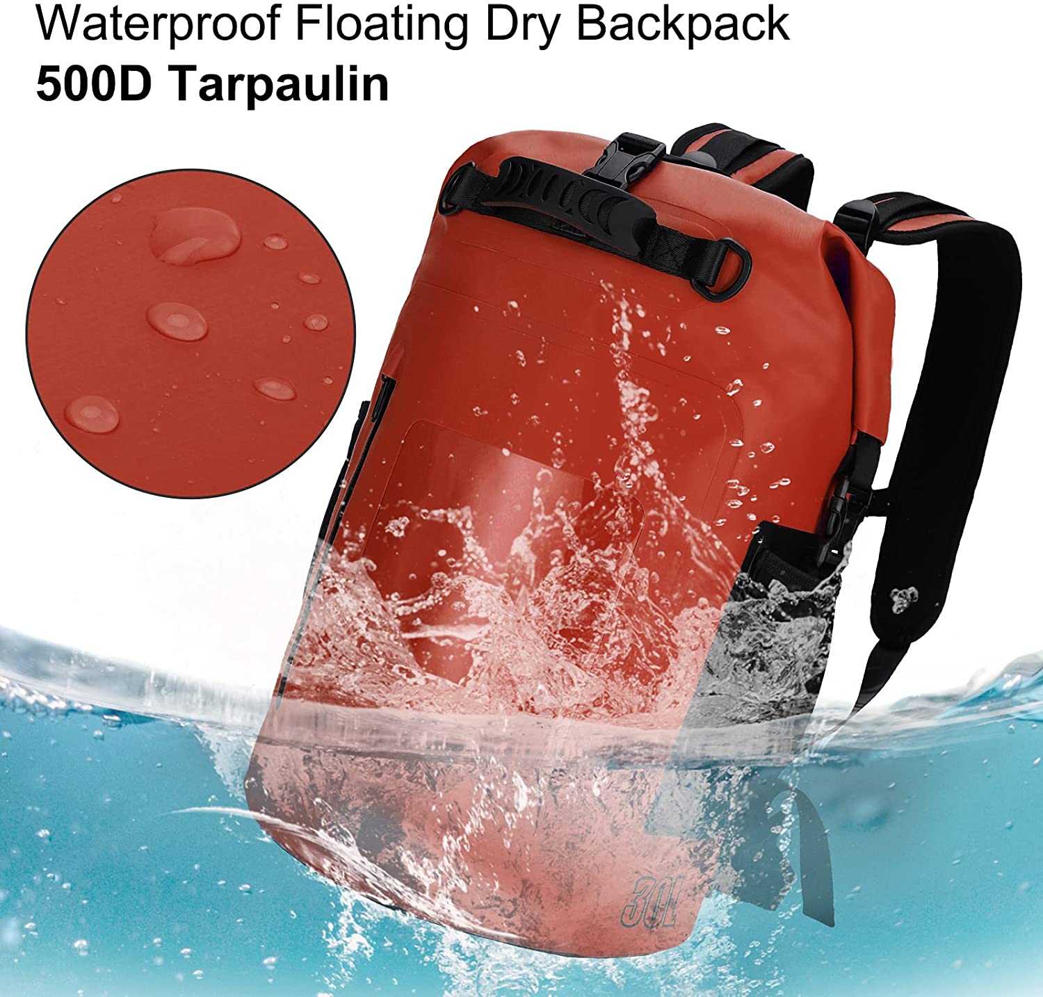 Dropshipping OEM Custom Scuba Diving Beach Dry Bag Backpack 5L TO 150LFloating PVC Waterproof Dry Bag for Outdoor Boating Hiking 1