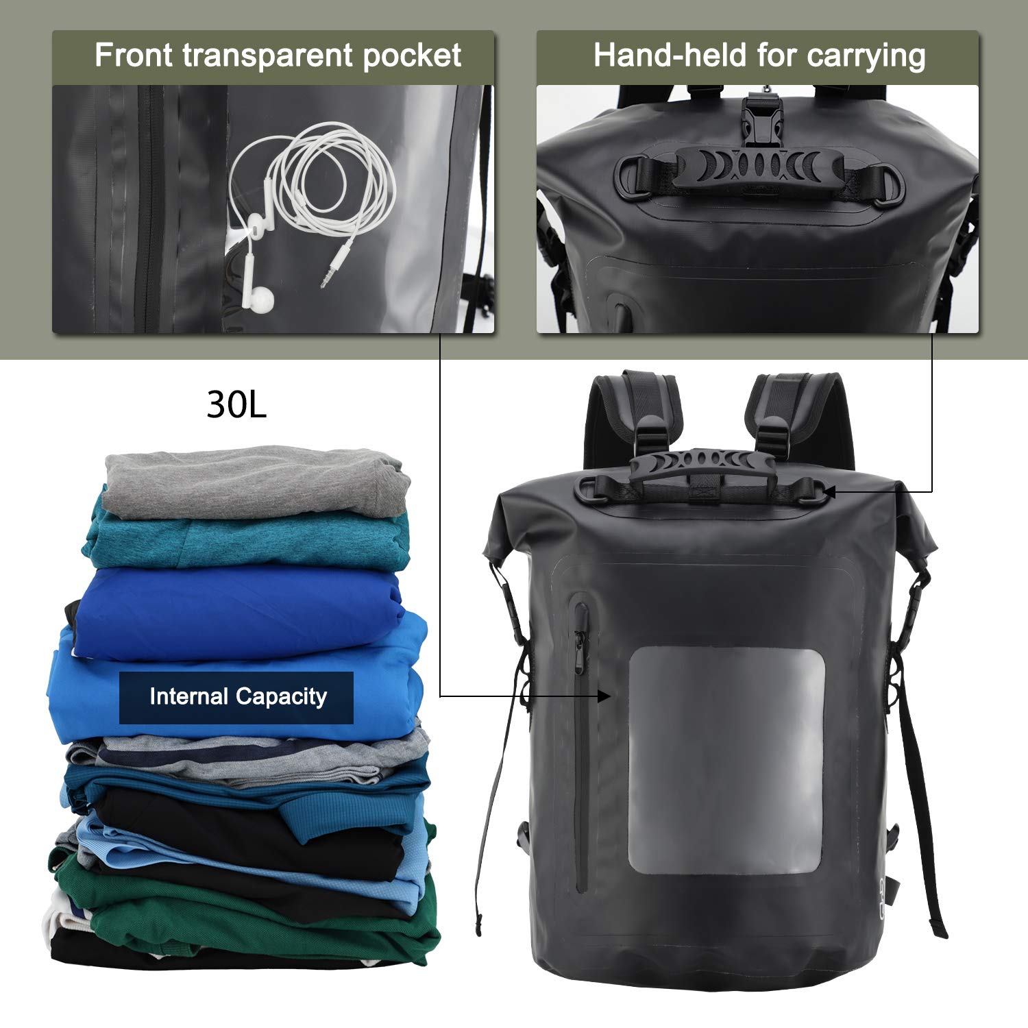 Hot selling beautiful waterproof travel shoulder dry bag backpack for outdoor sport BAGS 4