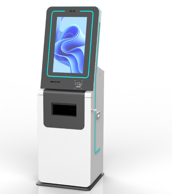 Quiosque de autoatendimento para check-in no Aeroporto LKS 7