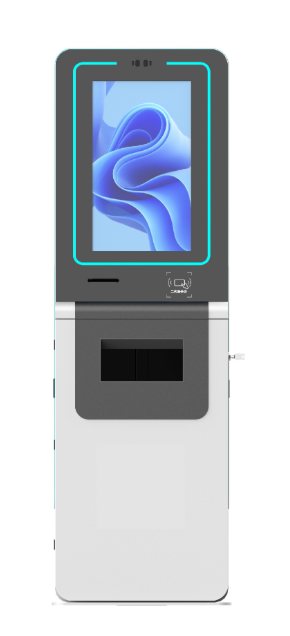 Quiosque de autoatendimento para check-in no Aeroporto LKS 5