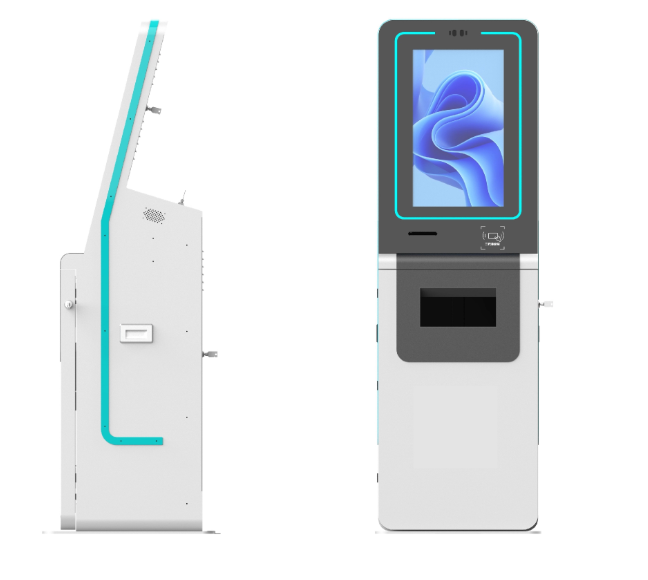 Quiosque de autoatendimento para check-in no Aeroporto LKS 4