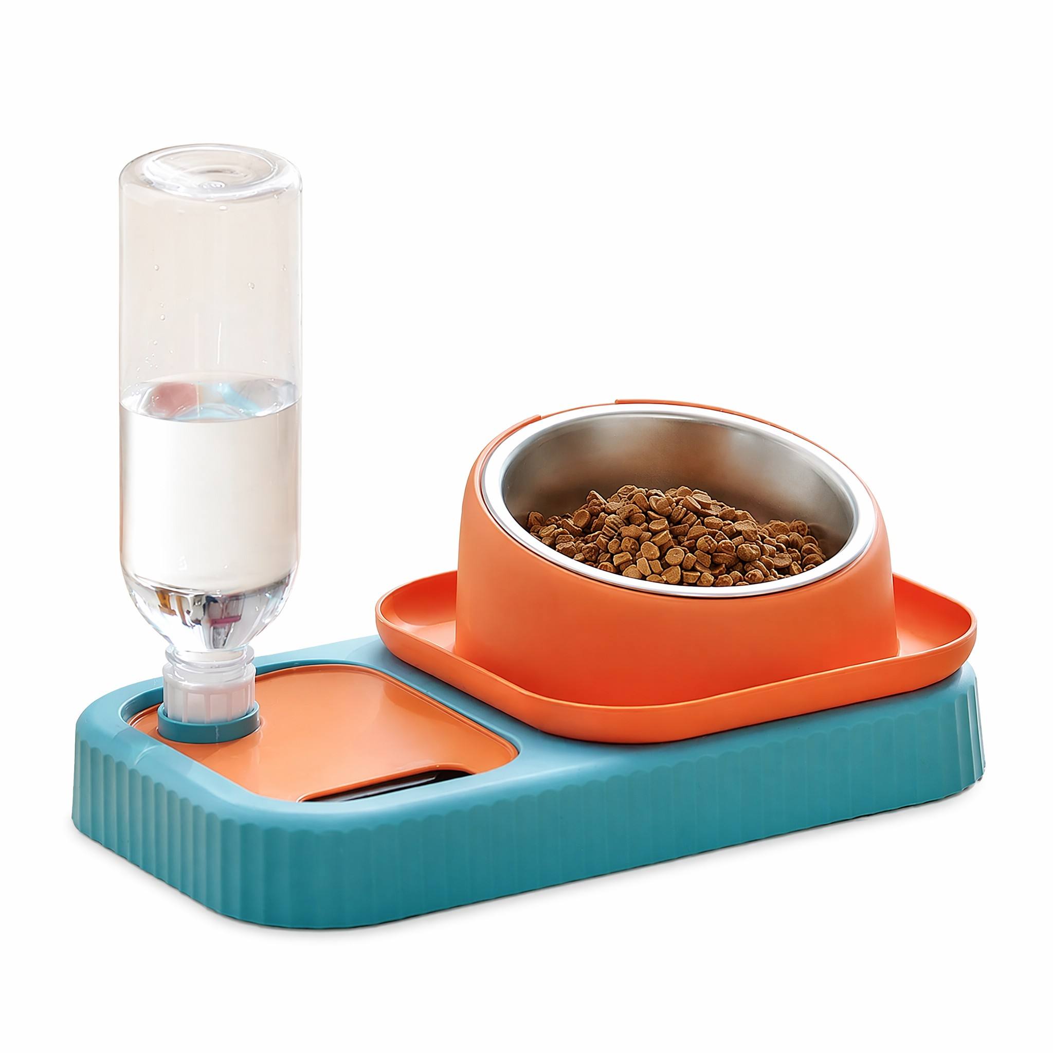 ROADREIGN-Removable PP Material Pet Feeding Food Water Bowl Slow Feeder Dog Bowls 2
