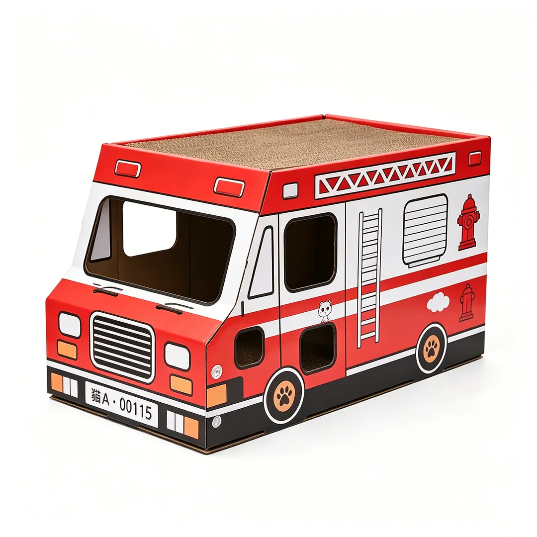 Custom Hot-selling Fire Truck Cat Scratcher | ZB-0106 1