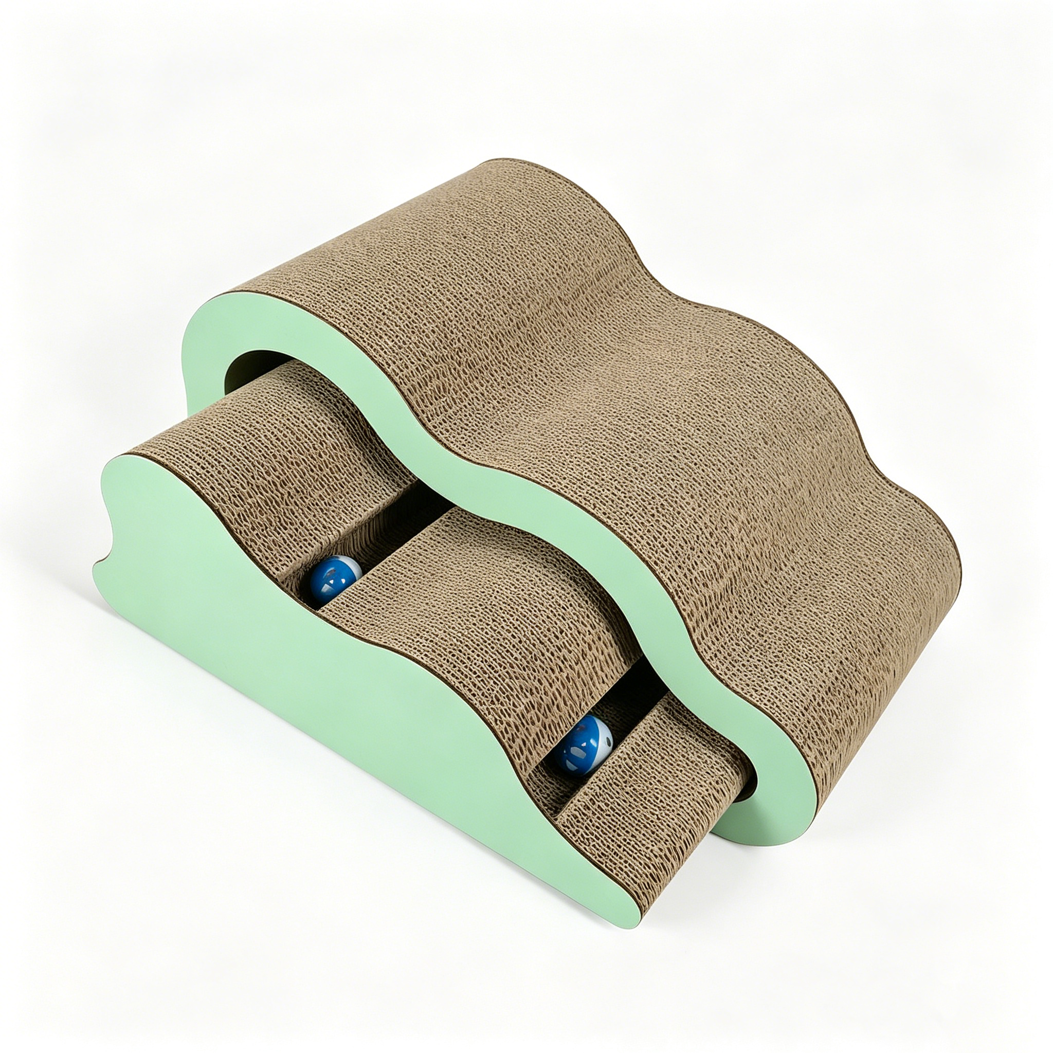 Custom High Quality 2-in-1 Cloud Track Cat Scratcher ZB-0117 4