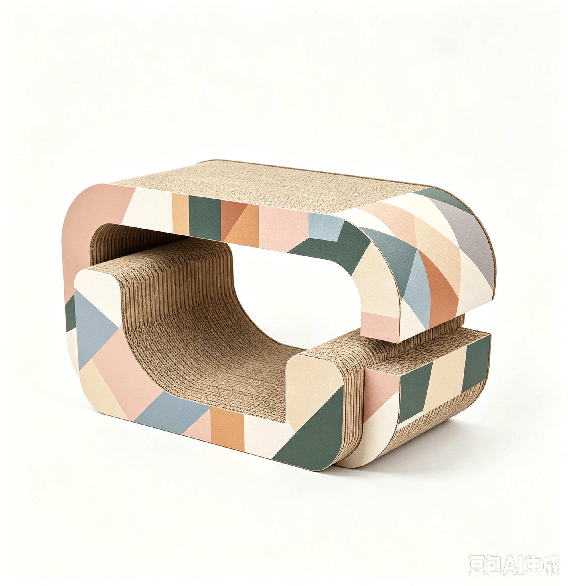 Wholesale & Custom Morandi Combined Tunnel Cat Scratcher ZB-0114 2