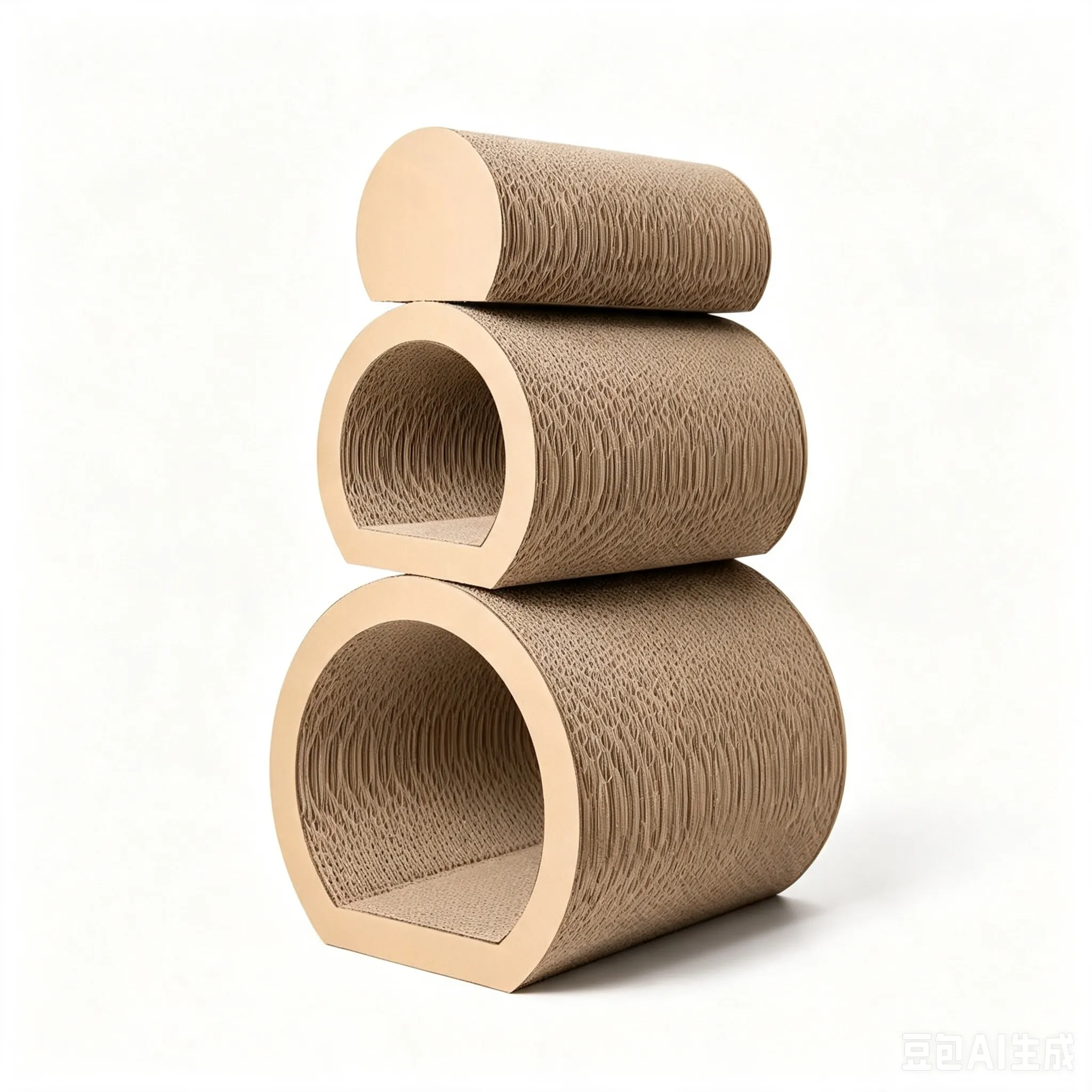 Hot Selling Custom 3-in-1 Modular Cat Scratcher & Cat Cave Set ZB-0127 3