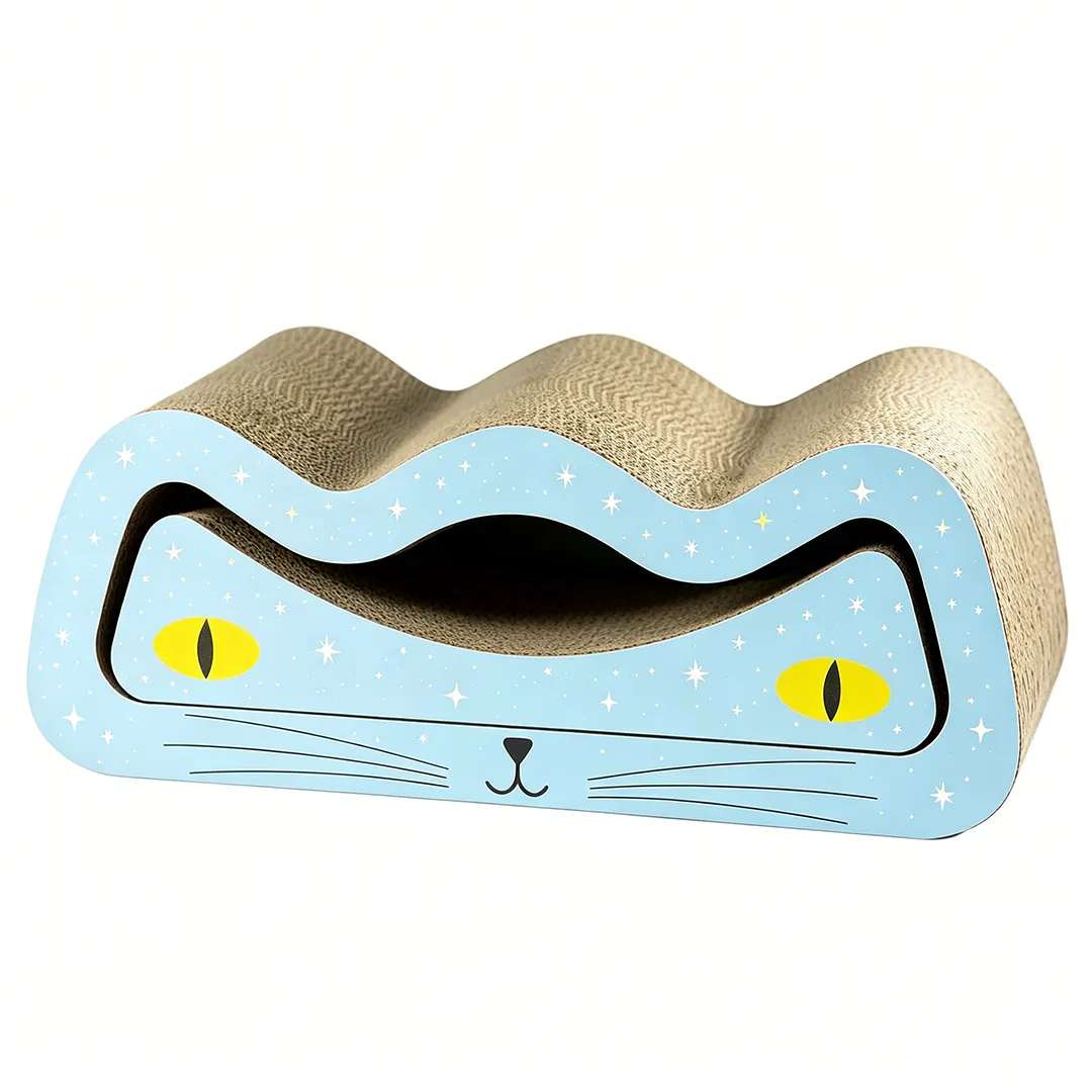 Hot Custom 2-in-1 Cat Face Cat Scratcher ZB-0120 1