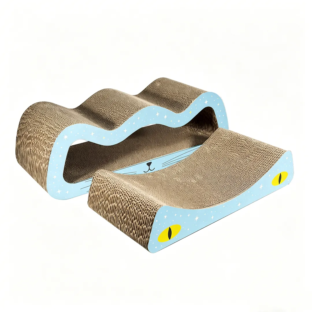 Hot Custom 2-in-1 Cat Face Cat Scratcher ZB-0120 2