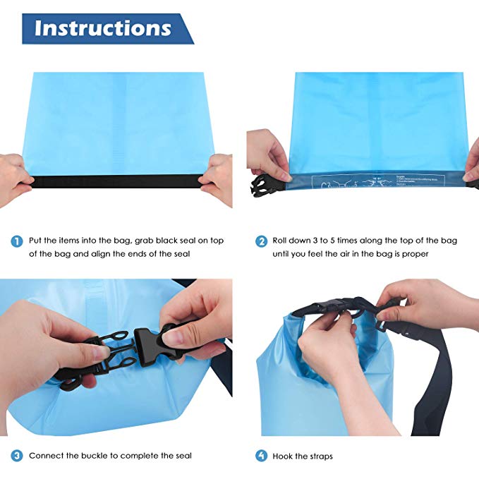 Customizable Waterproof Dry Bag Backpack Hiking Kayak Water Sports Outdoor Waterproof Dry Bag 3