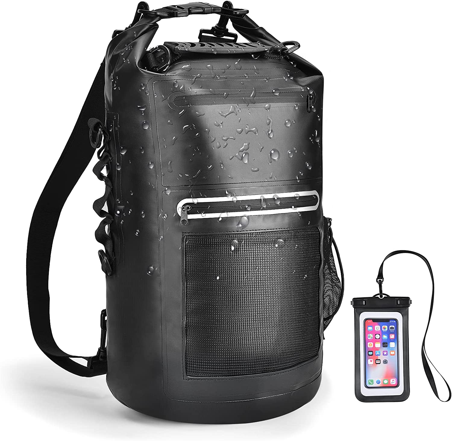 Custom Logo 10L/20L Waterproof Bike Bicycle Sport Camping Backpack Swimming Diving Floating Dry Bag 2