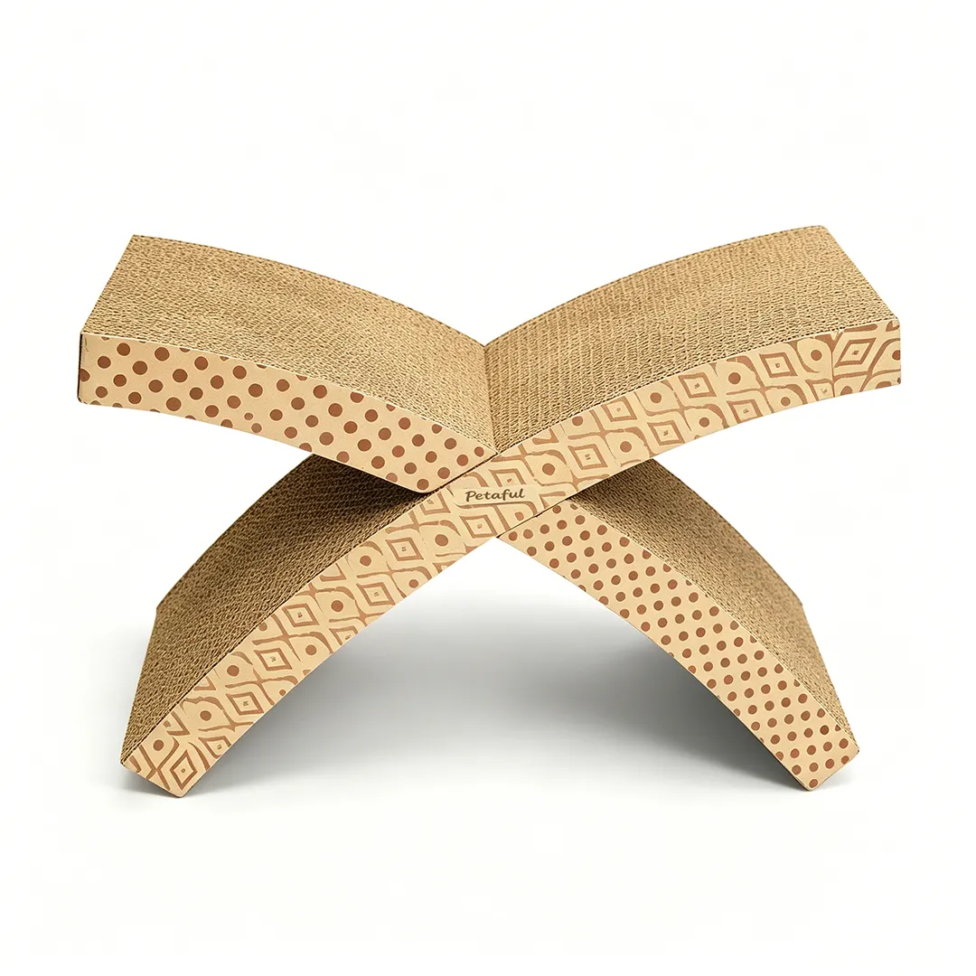 Wholesale Custom Cross Interlocking X-Shape Cat Scratcher ZB-0174 1
