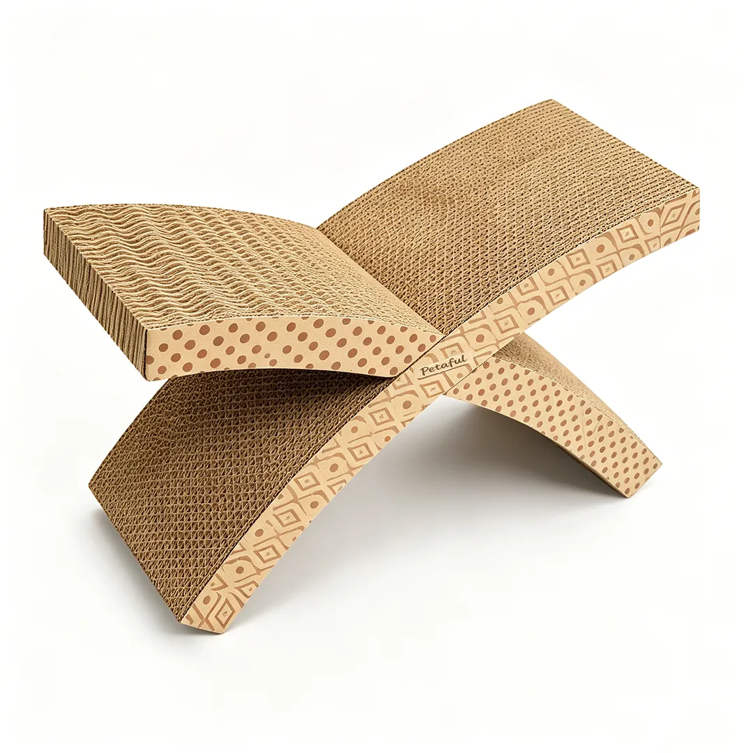 Wholesale Custom Cross Interlocking X-Shape Cat Scratcher ZB-0174 2