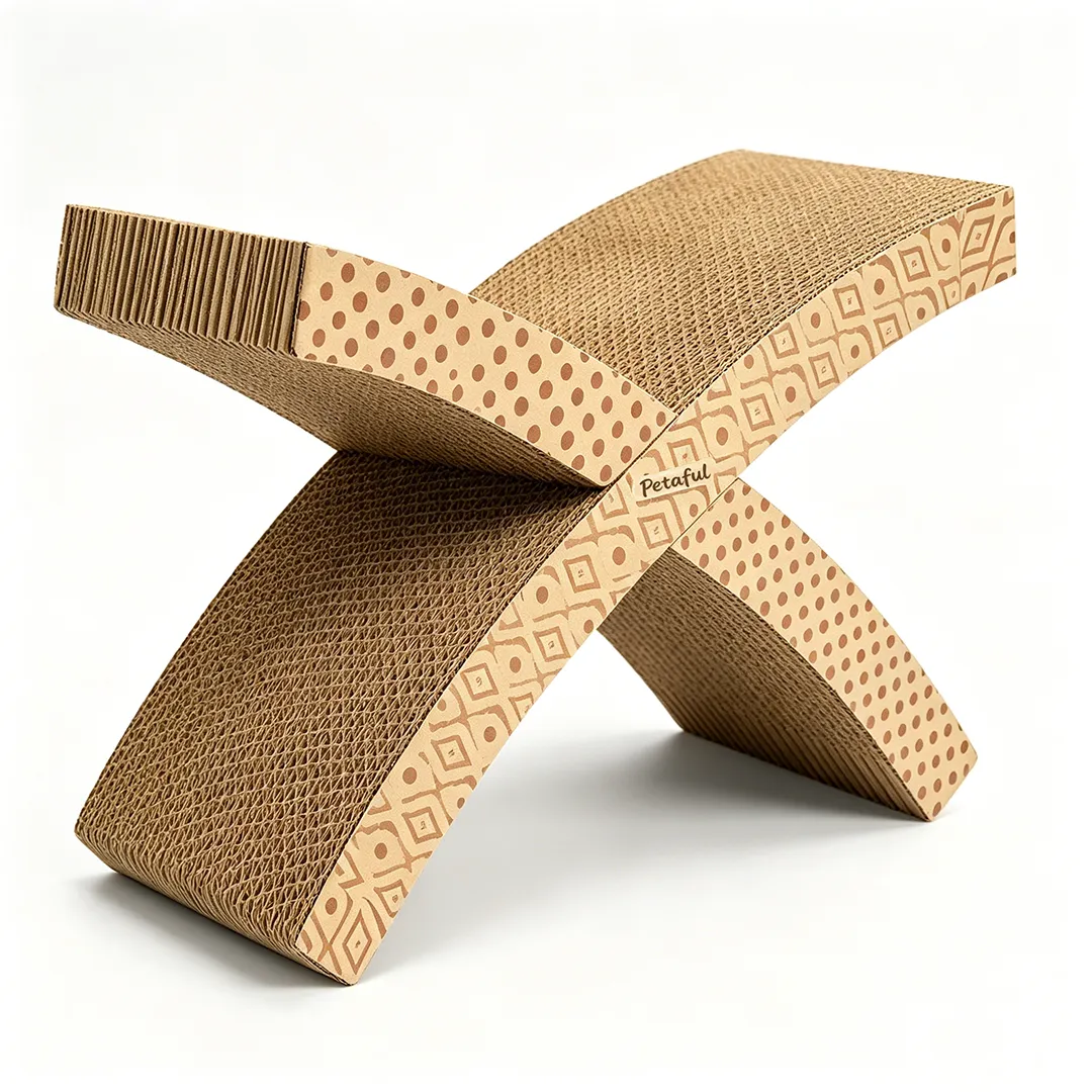 Wholesale Custom Cross Interlocking X-Shape Cat Scratcher ZB-0174 3