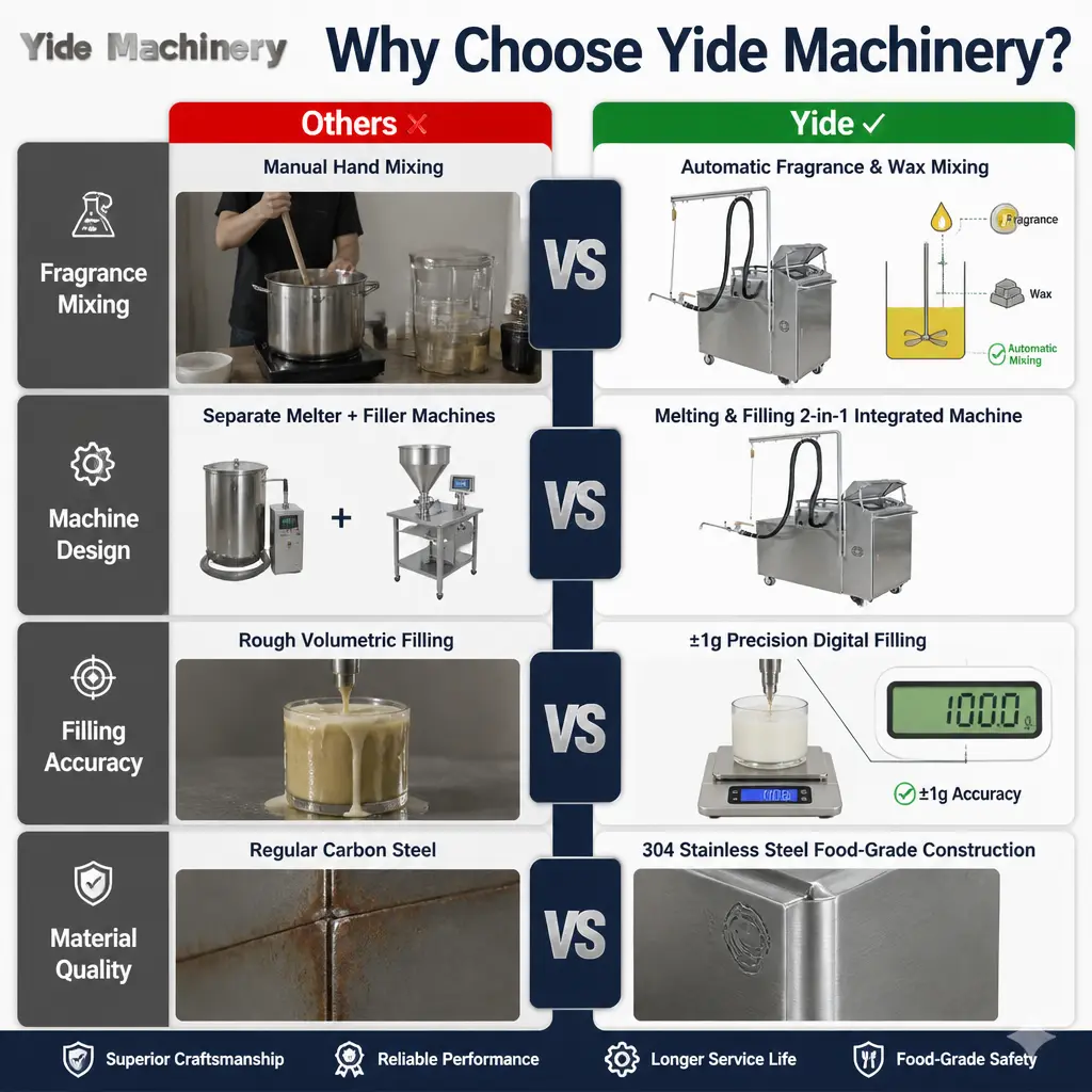 Yide Machine Automatic Candle Filling Machine Manufacturer 9
