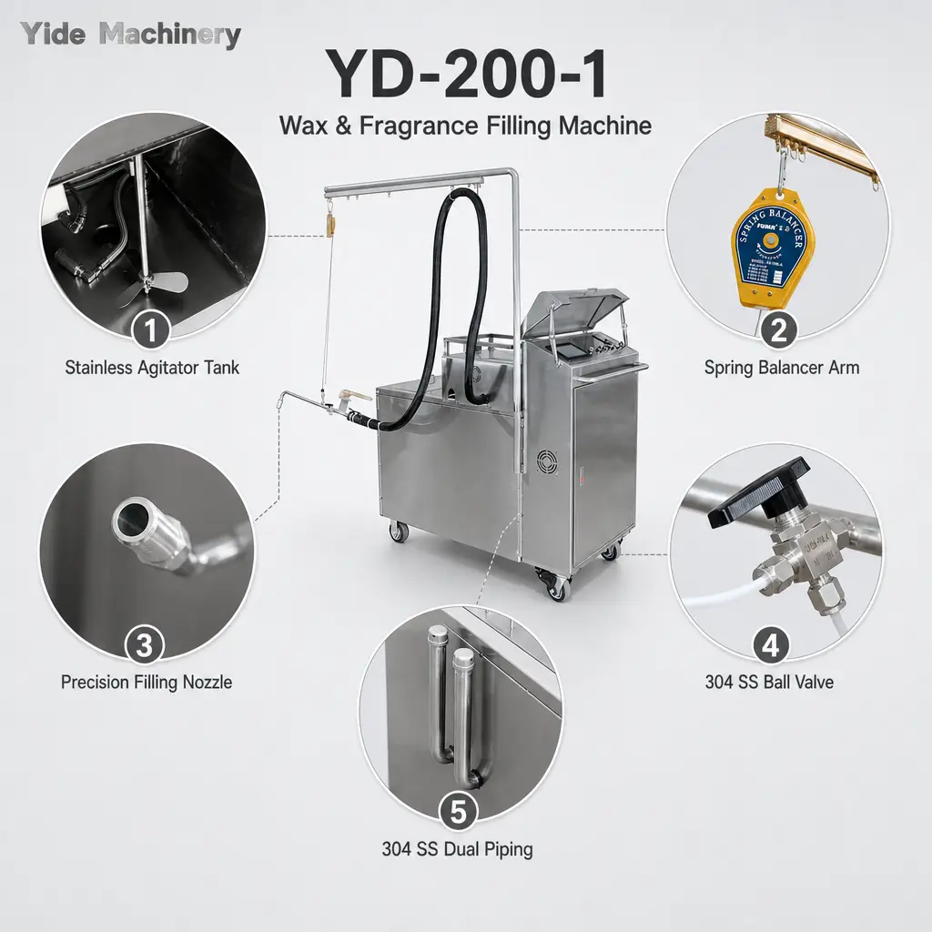 Yide Machine Automatic Candle Filling Machine Manufacturer 8