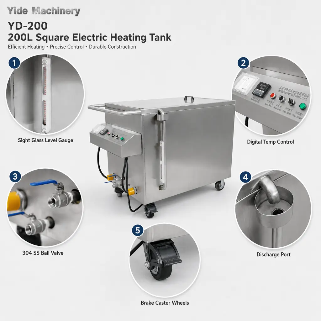 Paraffin Wax Melting Machine - for Candle Production - Yide Machine 3