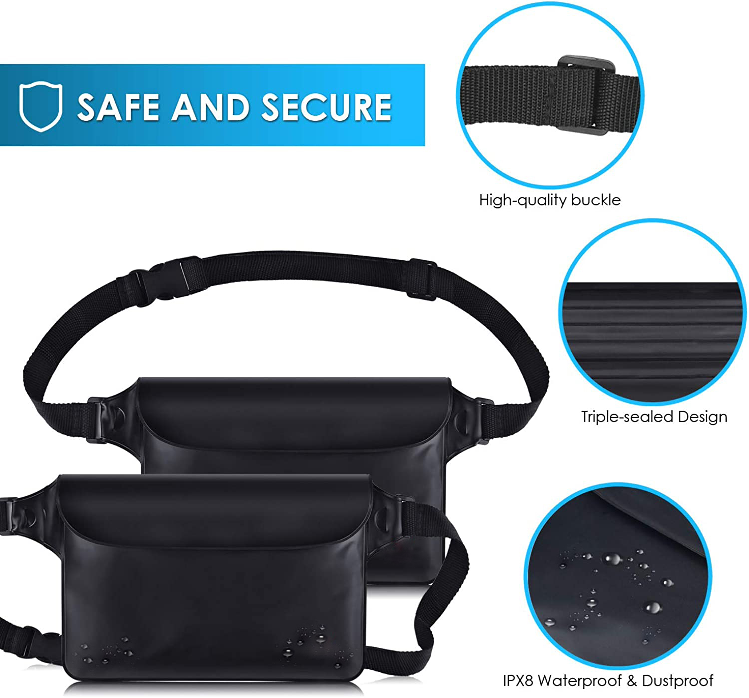 Hot Selling Outdoor PVC Waterproof Dry Bag and Waist Pack - Custom Logo 5