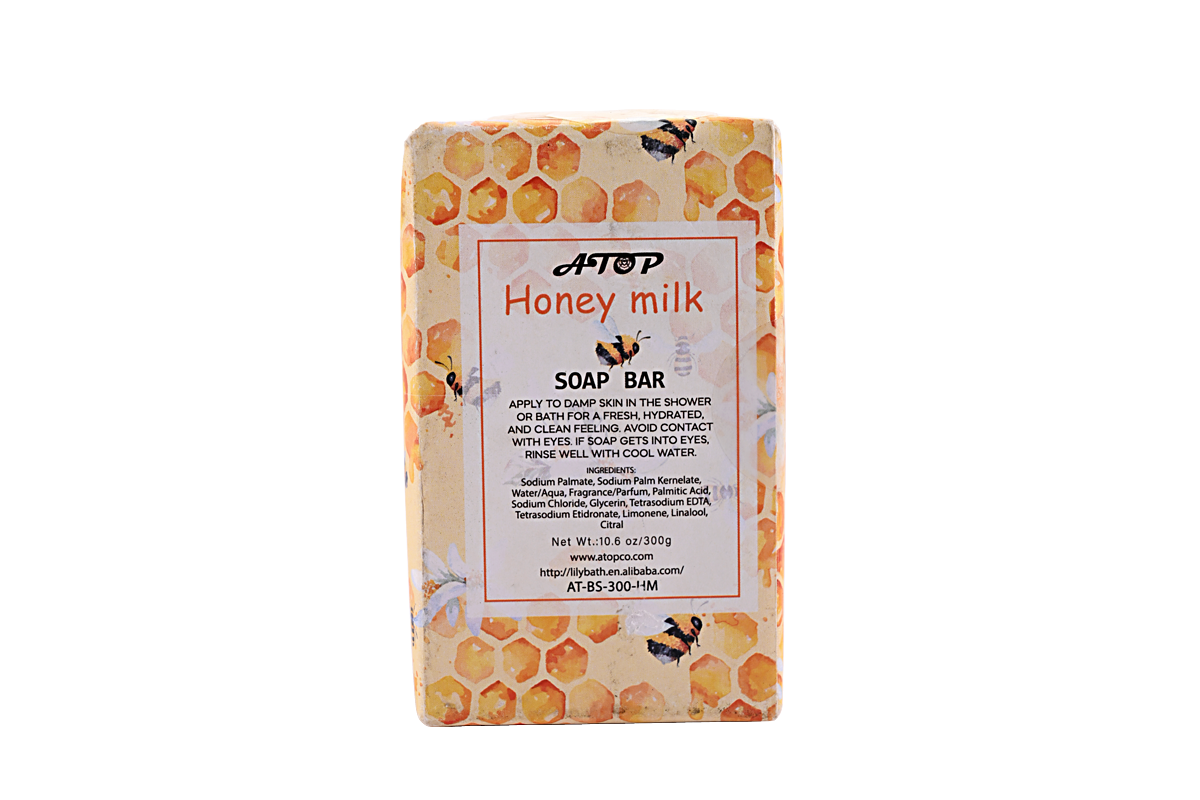 300g Honey Milk Soap Bar - Moisturizing & Nourishing Bath Soap for Soft, Smooth Skin 4