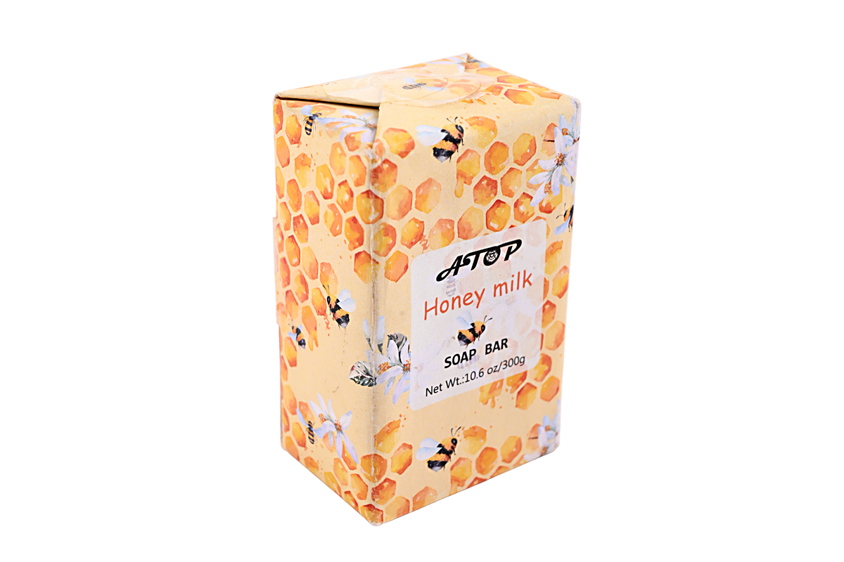 300g Honey Milk Soap Bar - Moisturizing & Nourishing Bath Soap for Soft, Smooth Skin 3