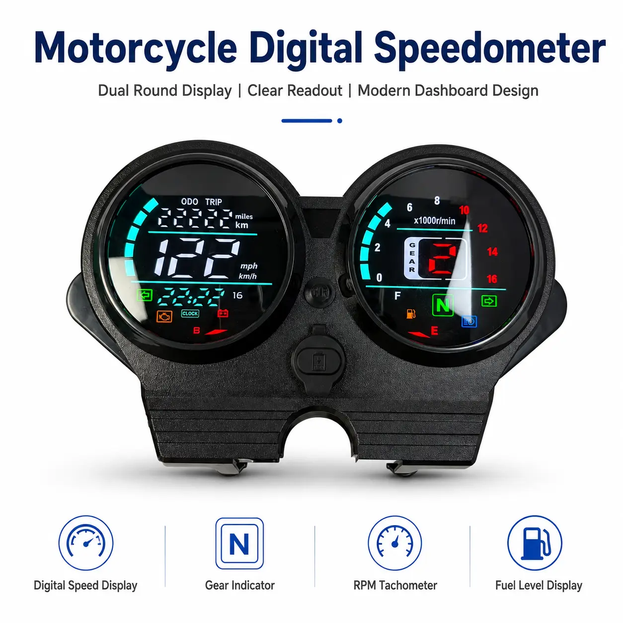 Motorcycle Speedometer by Baihang-1 1